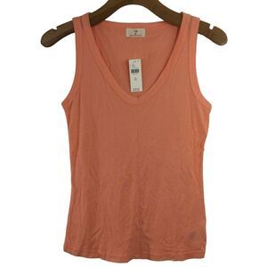 Anthropologie T.La Womens Sleeveless Scoop Neck  Tank Top Coral Size XS NWT